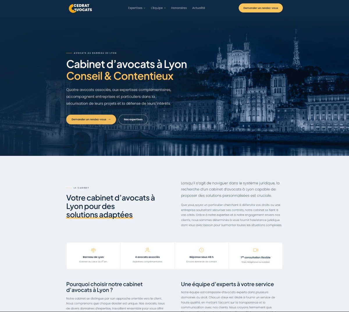 Le nouveau site WordPress de Cédrat Avocats