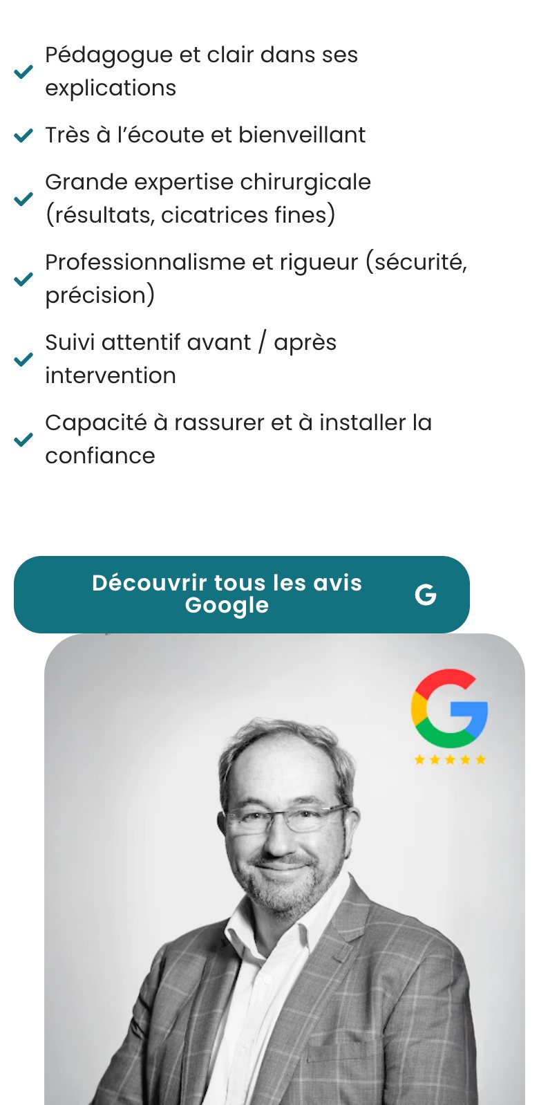 Les avis patientes du Dr Charvolin sur mobile