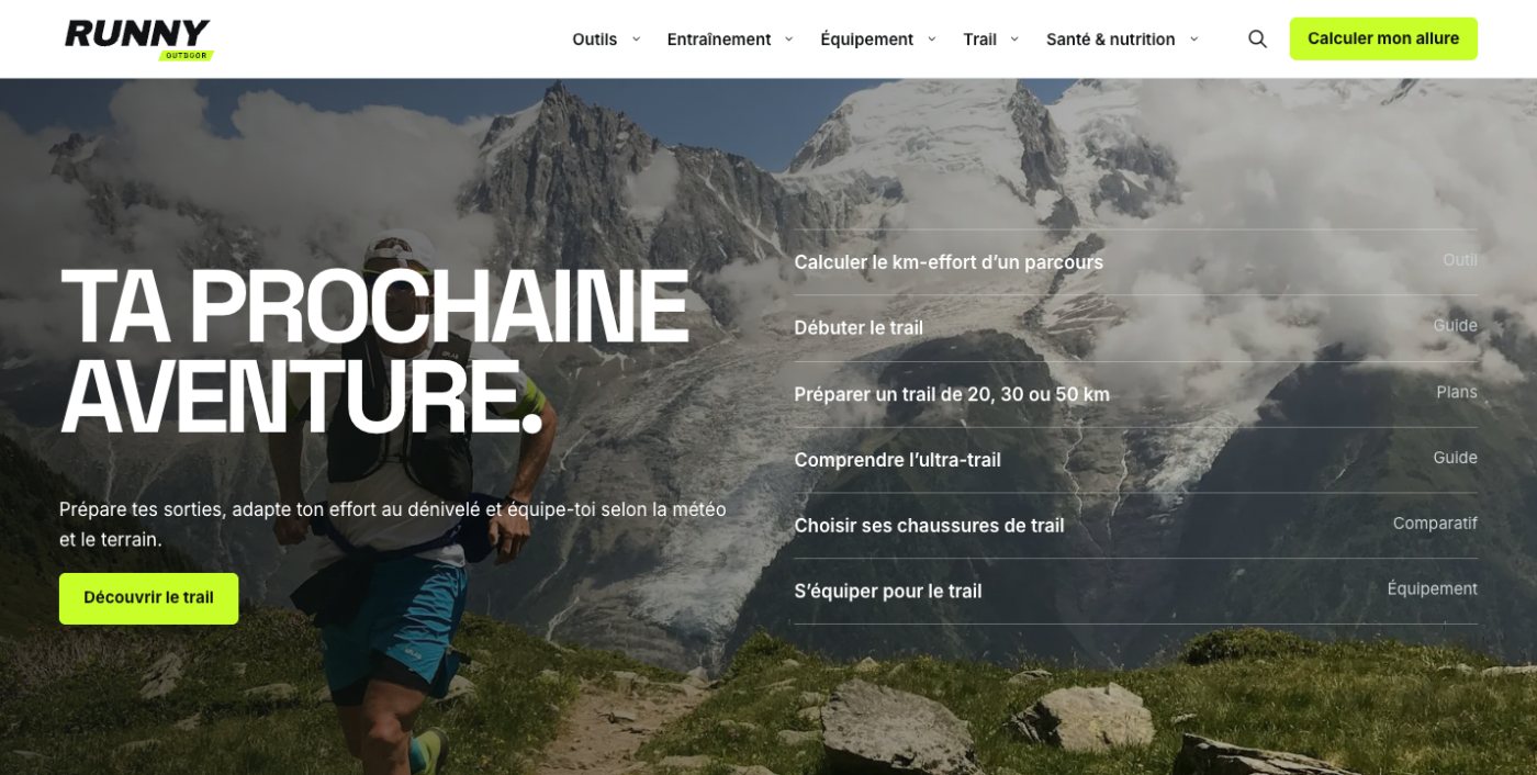 Rubrique trail Ta prochaine aventure de Runny Outdoor