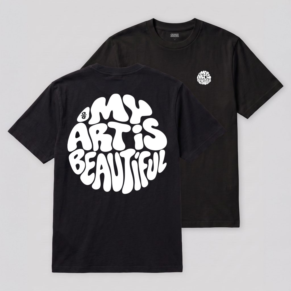 T-shirt My Art Is Beautiful — Black