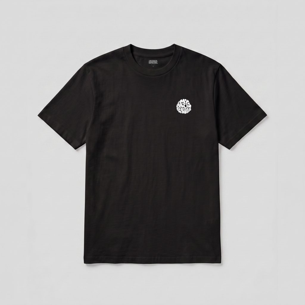 T-shirt My Art Is Beautiful — Black — vue 2